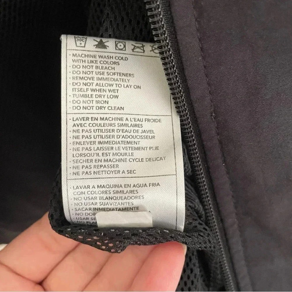 Nike Windbreaker Fall Spring Zip Up Breathable Black Jacket Men’s Size Large - Picture 6 of 8
